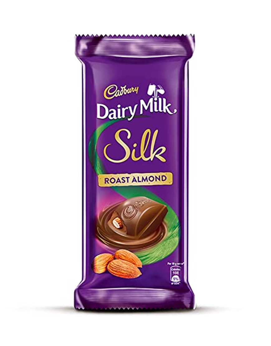 Cadberry Dairy Milk Silk  Whole Nut Rost Almond